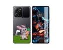 Funda Silicona Transparente compatible con Xiaomi POCO X5 Pro 5G diseño Conejo Dibujos
