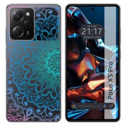 Funda Silicona Transparente compatible con Xiaomi POCO X5 Pro 5G diseño Mandala Dibujos