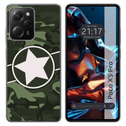 Funda Silicona compatible con Xiaomi POCO X5 Pro 5G diseño Camuflaje 01 Dibujos
