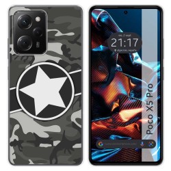 Funda Silicona compatible con Xiaomi POCO X5 Pro 5G diseño Camuflaje 02 Dibujos