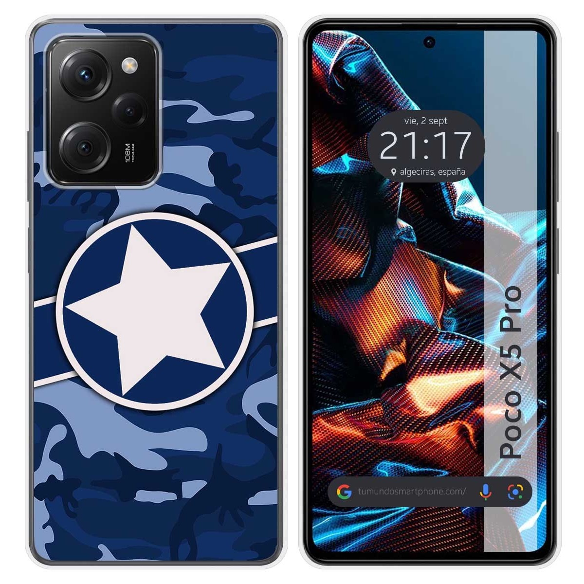 Funda Silicona compatible con Xiaomi POCO X5 Pro 5G diseño Camuflaje 03 Dibujos