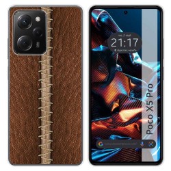 Funda Silicona compatible con Xiaomi POCO X5 Pro 5G diseño Cuero 01 Dibujos