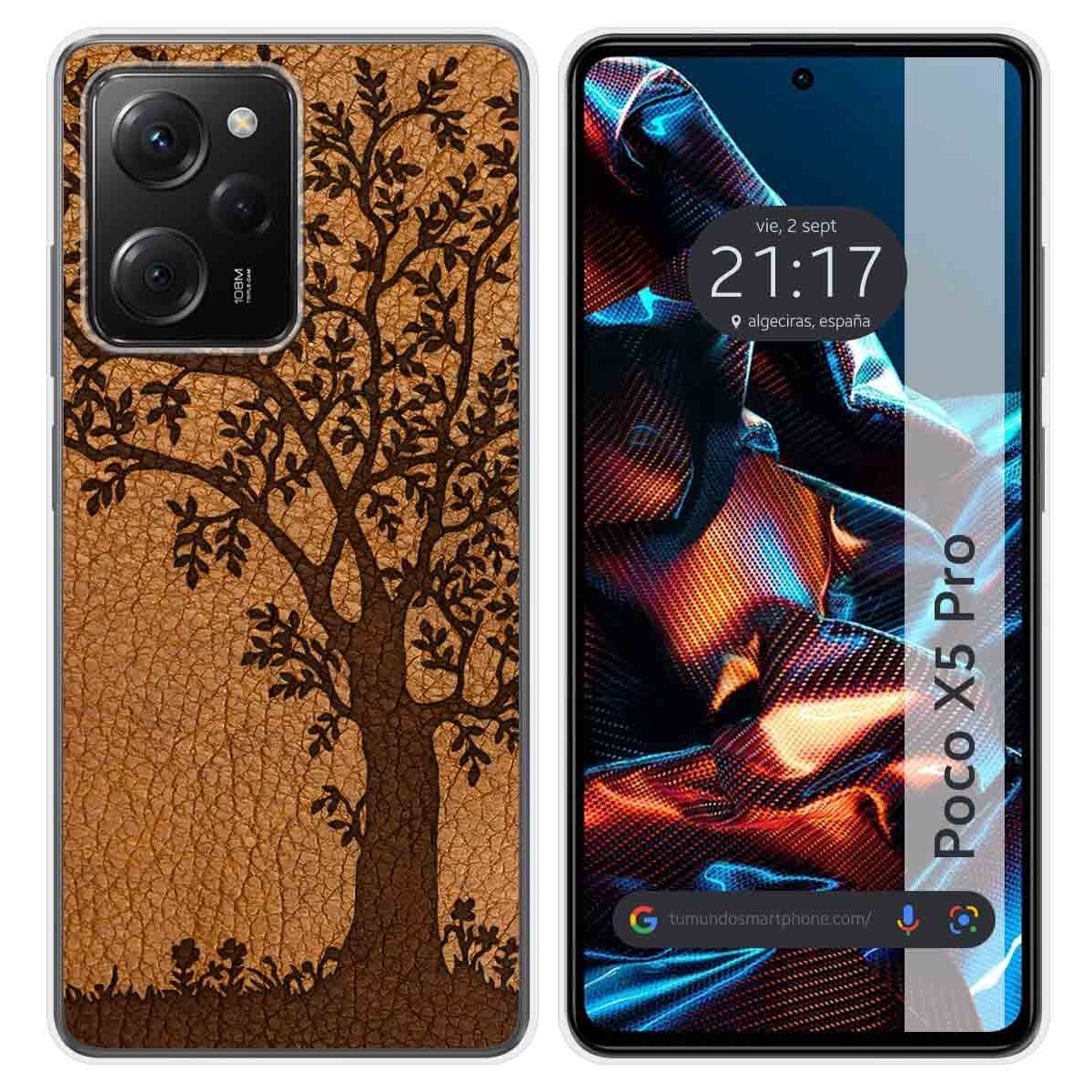 Funda Silicona compatible con Xiaomi POCO X5 Pro 5G diseño Cuero 03 Dibujos