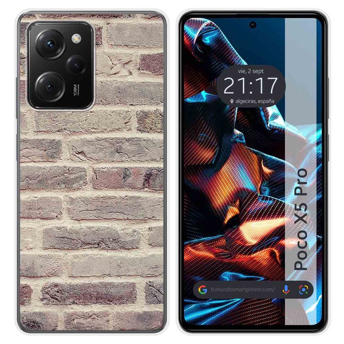 Funda Silicona compatible con Xiaomi POCO X5 Pro 5G diseño Ladrillo 01 Dibujos