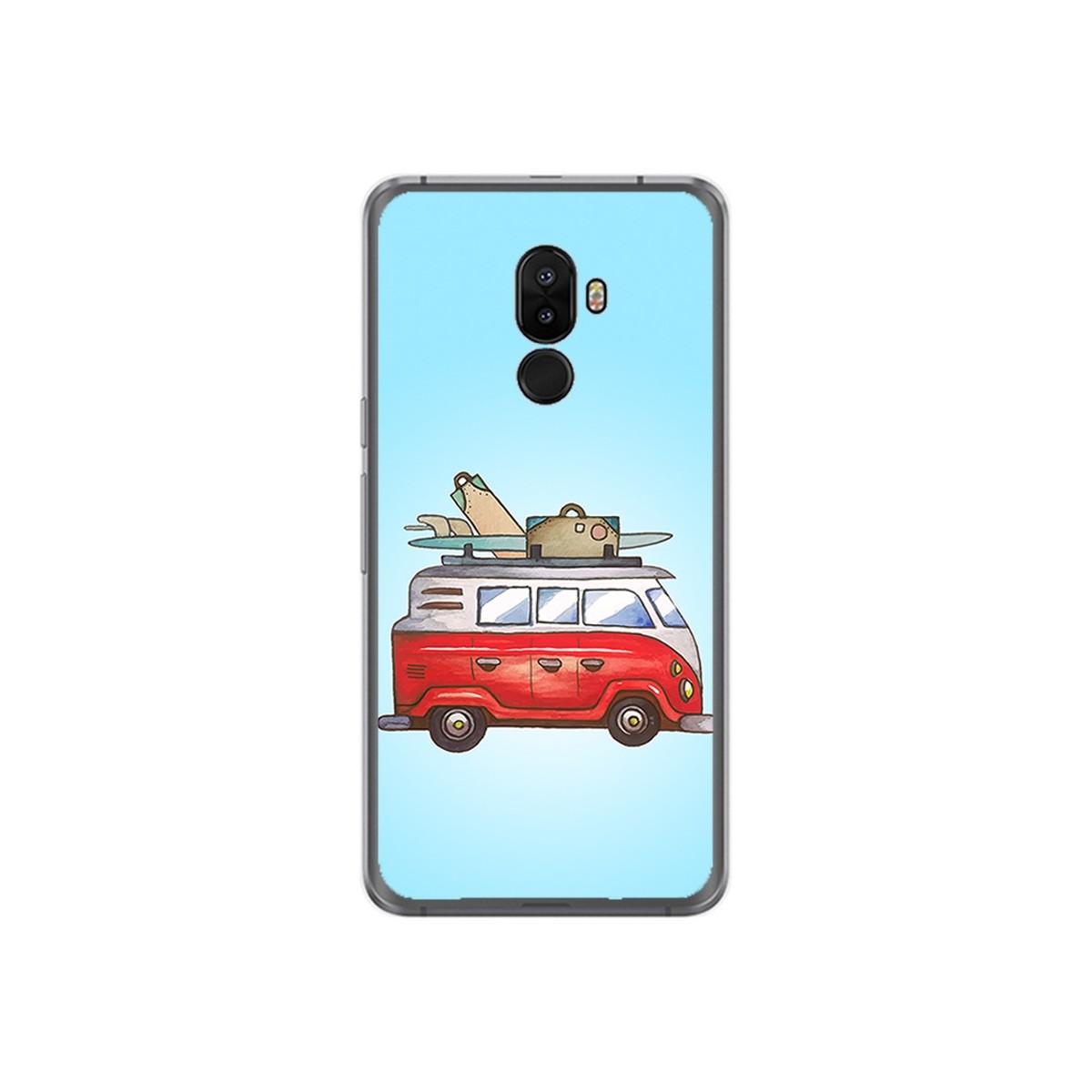 Funda Gel Tpu para Ulefone S8 / S8 Pro Diseño Furgoneta Dibujos