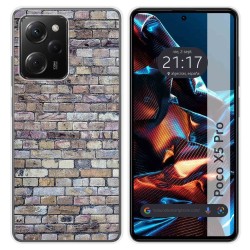 Funda Silicona compatible con Xiaomi POCO X5 Pro 5G diseño Ladrillo 02 Dibujos