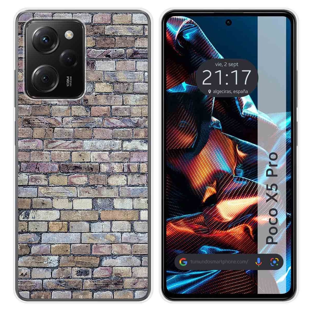 Funda Silicona compatible con Xiaomi POCO X5 Pro 5G diseño Ladrillo 02 Dibujos