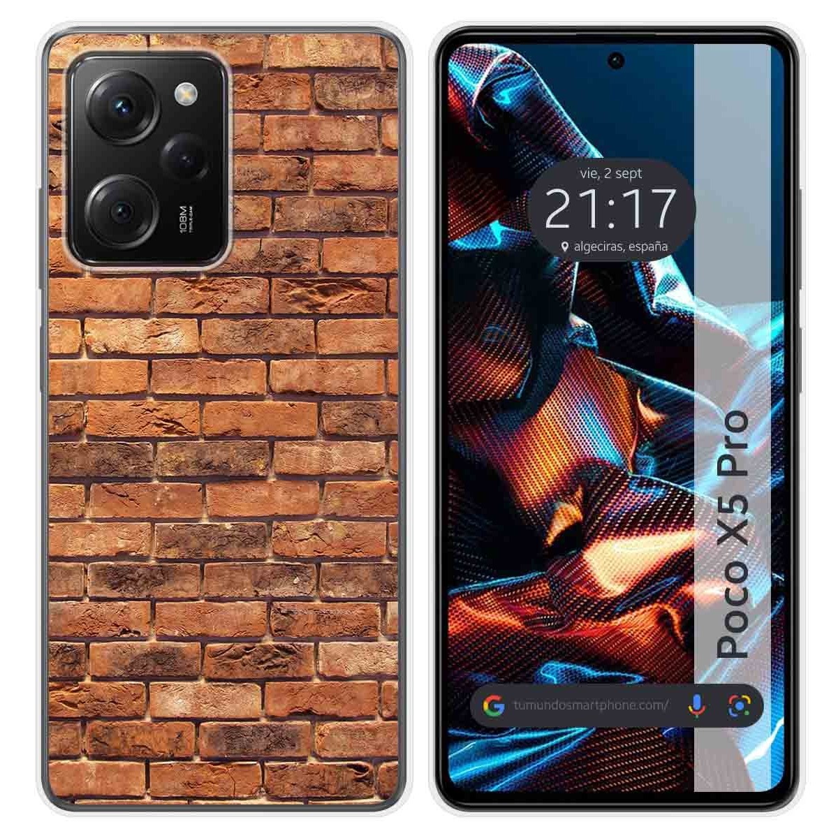 Funda Silicona compatible con Xiaomi POCO X5 Pro 5G diseño Ladrillo 04 Dibujos