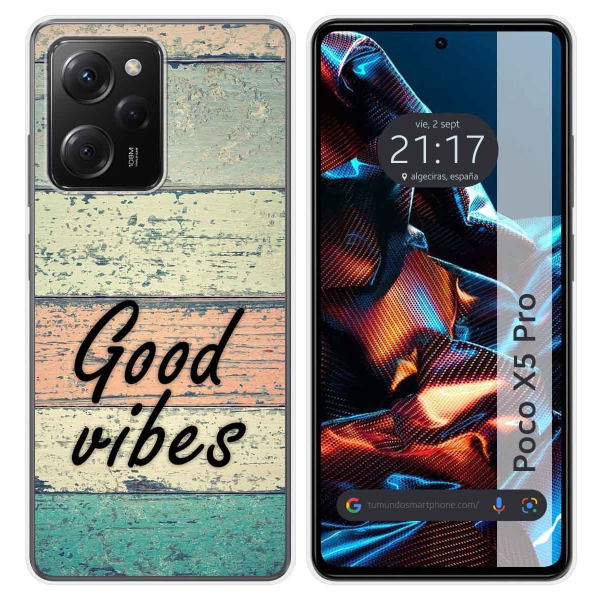 Funda Silicona compatible con Xiaomi POCO X5 Pro 5G diseño Madera 01 Dibujos
