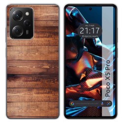 Funda Silicona compatible con Xiaomi POCO X5 Pro 5G diseño Madera 02 Dibujos
