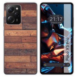 Funda Silicona compatible con Xiaomi POCO X5 Pro 5G diseño Madera 03 Dibujos