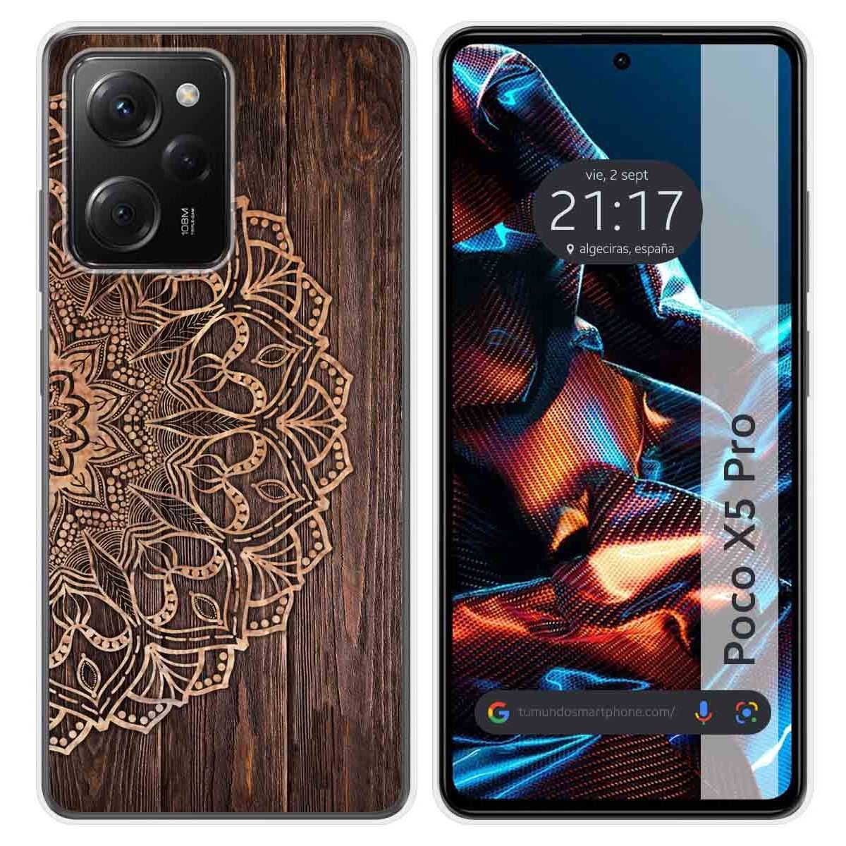 Funda Silicona compatible con Xiaomi POCO X5 Pro 5G diseño Madera 06 Dibujos