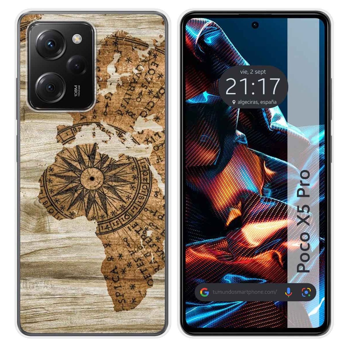 Funda Silicona compatible con Xiaomi POCO X5 Pro 5G diseño Madera 07 Dibujos