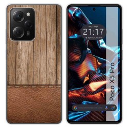 Funda Silicona compatible con Xiaomi POCO X5 Pro 5G diseño Madera 09 Dibujos