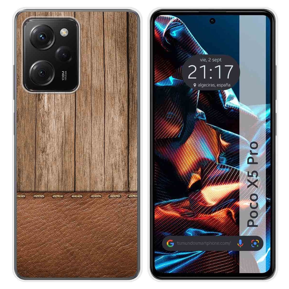 Funda Silicona compatible con Xiaomi POCO X5 Pro 5G diseño Madera 09 Dibujos