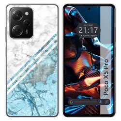 Funda Silicona compatible con Xiaomi POCO X5 Pro 5G diseño Mármol 02 Dibujos