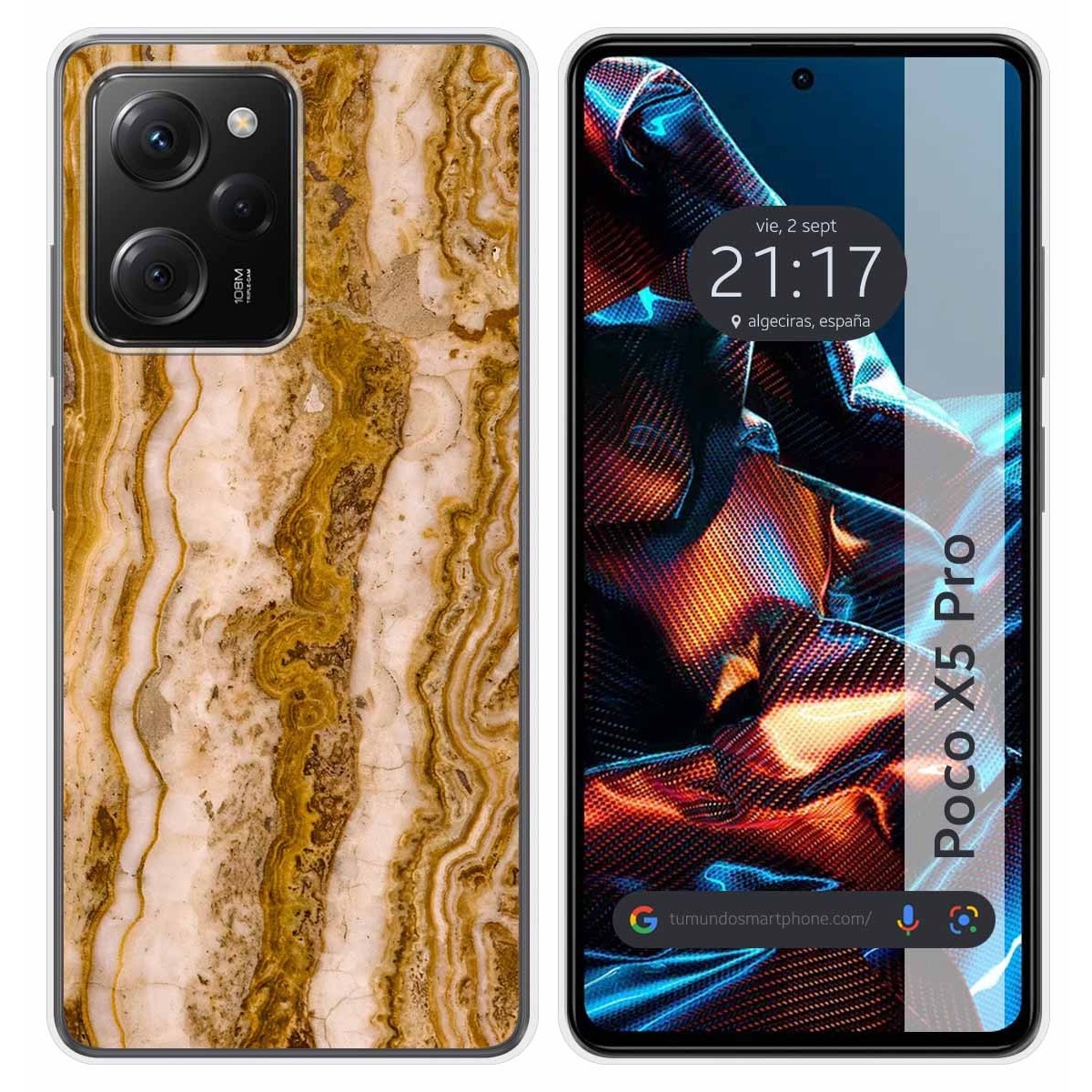 Funda Silicona compatible con Xiaomi POCO X5 Pro 5G diseño Mármol 10 Dibujos