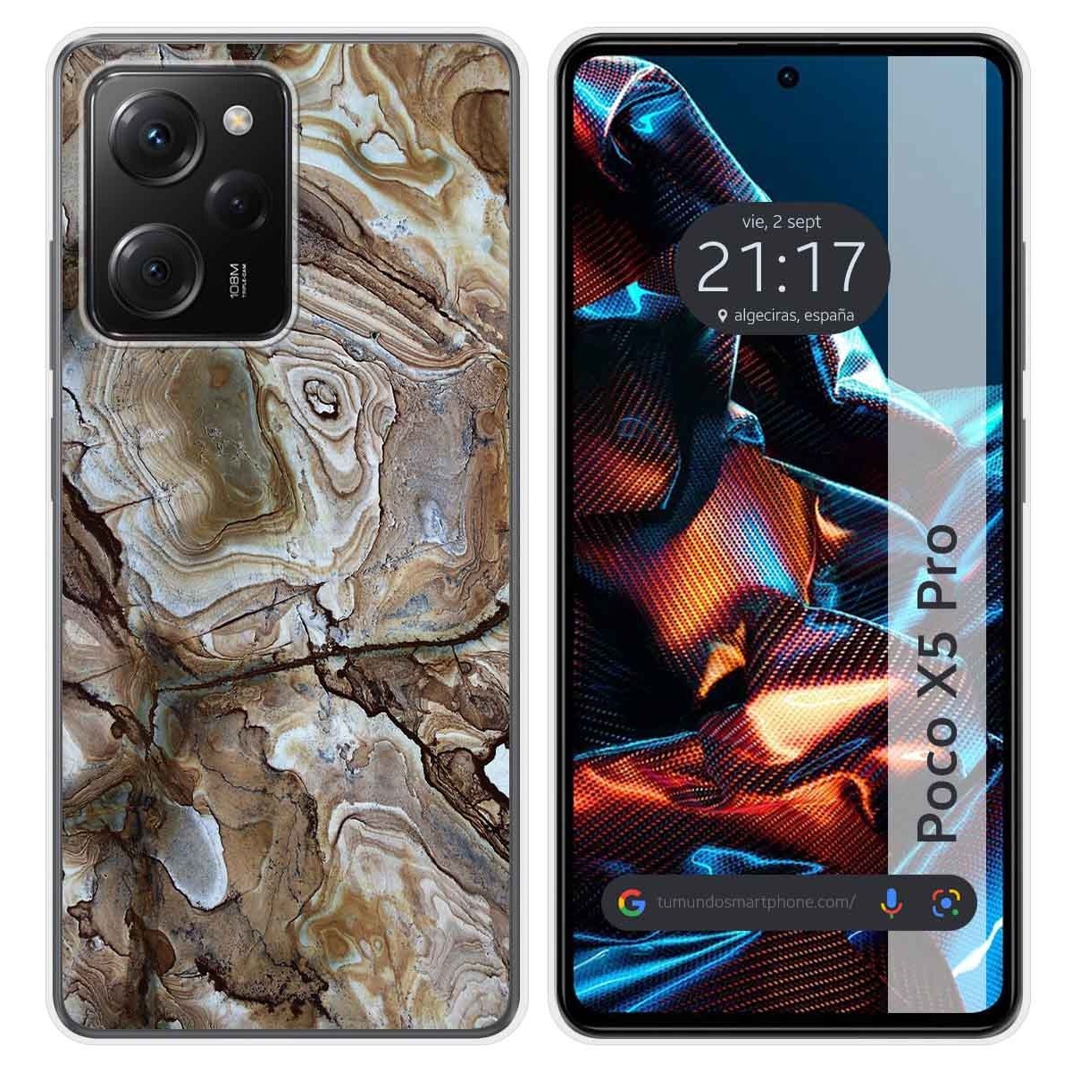Funda Silicona compatible con Xiaomi POCO X5 Pro 5G diseño Mármol 14 Dibujos