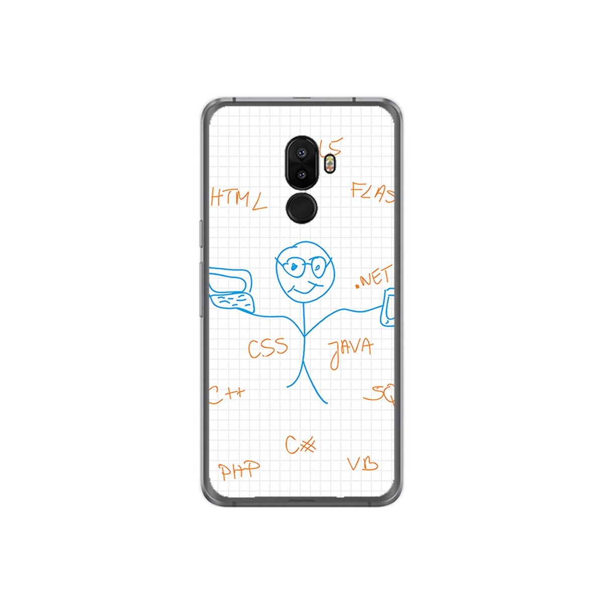 Funda Gel Tpu para Ulefone S8 / S8 Pro Diseño Informatico Dibujos