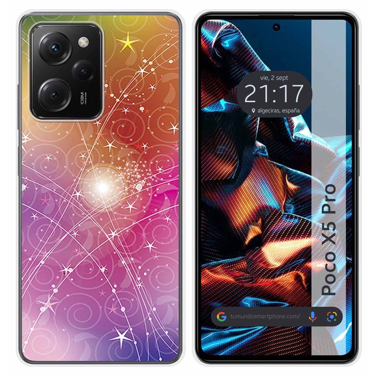 Funda Silicona compatible con Xiaomi POCO X5 Pro 5G diseño Abstracto Dibujos