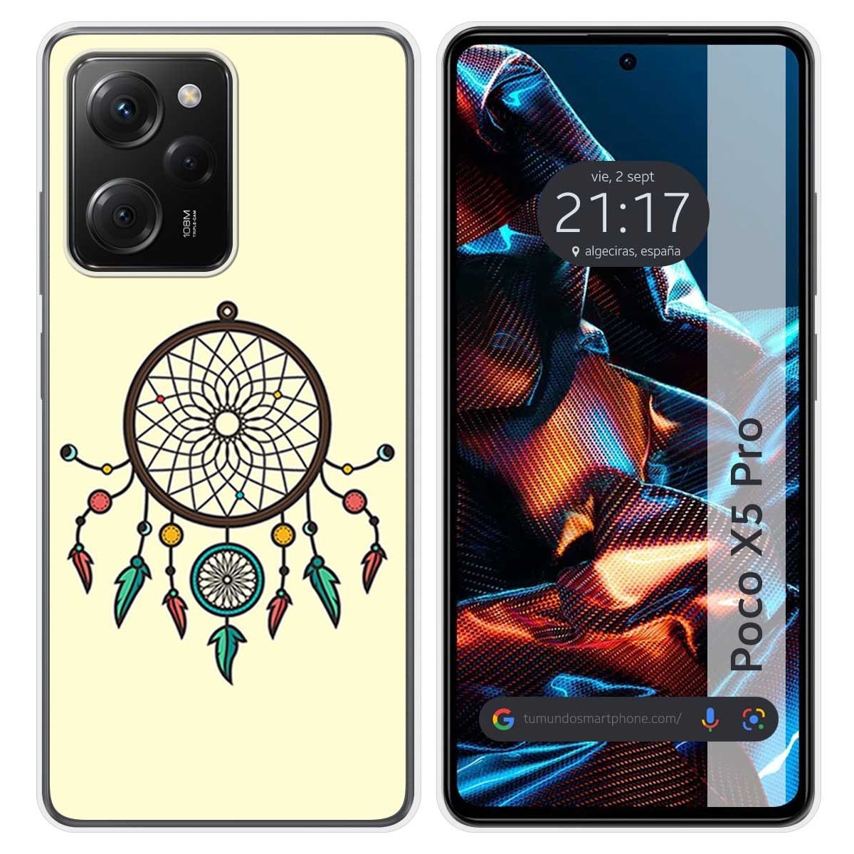 Funda Silicona compatible con Xiaomi POCO X5 Pro 5G diseño Atrapasueños Dibujos