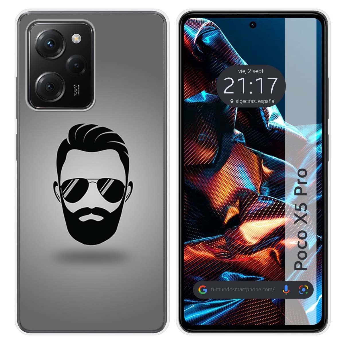 Funda Silicona compatible con Xiaomi POCO X5 Pro 5G diseño Barba Dibujos