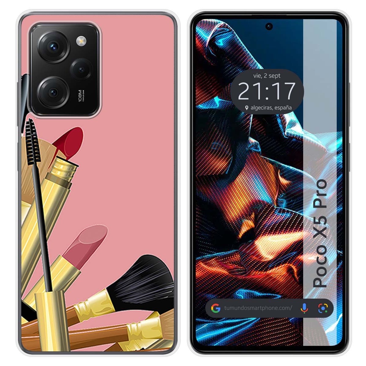 Funda Silicona compatible con Xiaomi POCO X5 Pro 5G diseño Brochas Dibujos