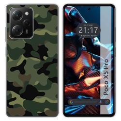 Funda Silicona compatible con Xiaomi POCO X5 Pro 5G diseño Camuflaje Dibujos