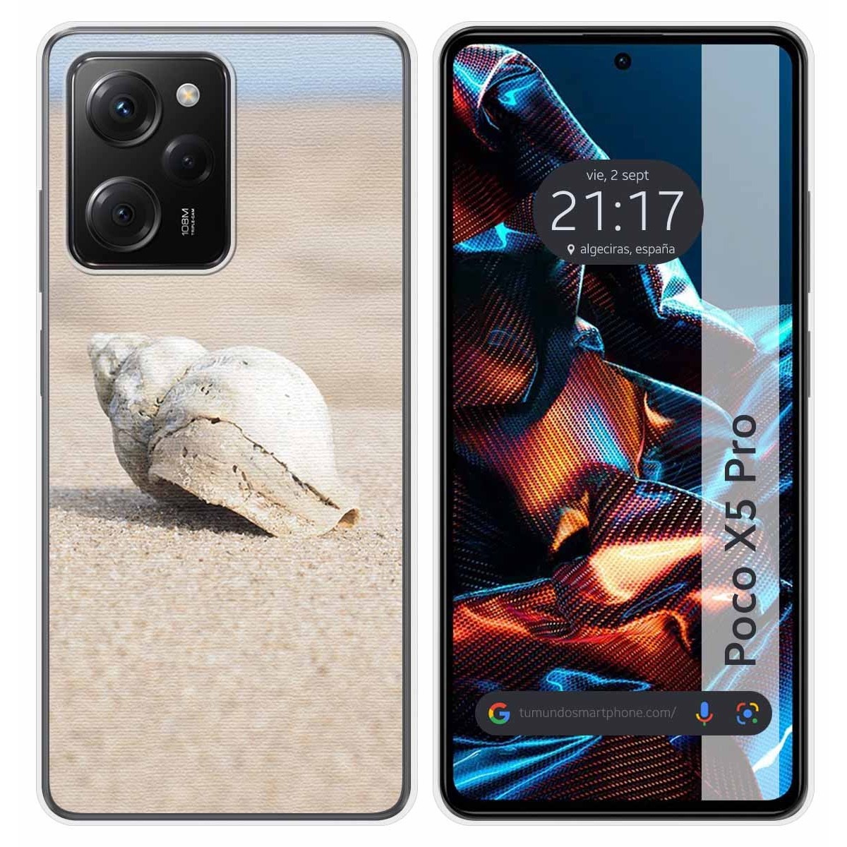 Funda Silicona compatible con Xiaomi POCO X5 Pro 5G diseño Concha Dibujos