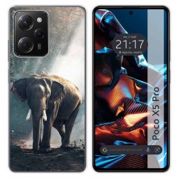 Funda Silicona compatible con Xiaomi POCO X5 Pro 5G diseño Elefante Dibujos