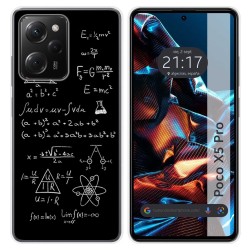 Funda Silicona compatible con Xiaomi POCO X5 Pro 5G diseño Formulas Dibujos
