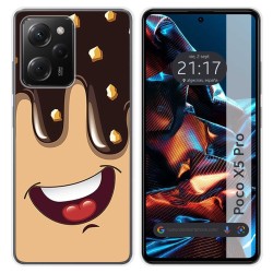 Funda Silicona compatible con Xiaomi POCO X5 Pro 5G diseño Helado Chocolate Dibujos