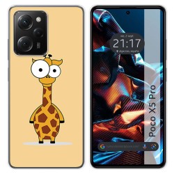 Funda Silicona compatible con Xiaomi POCO X5 Pro 5G diseño Jirafa Dibujos