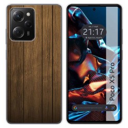 Funda Silicona compatible con Xiaomi POCO X5 Pro 5G diseño Madera Dibujos