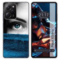 Funda Silicona compatible con Xiaomi POCO X5 Pro 5G diseño Ojo Dibujos