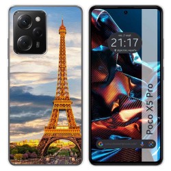 Funda Silicona compatible con Xiaomi POCO X5 Pro 5G diseño Paris Dibujos
