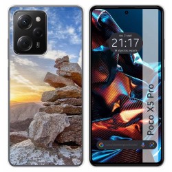 Funda Silicona compatible con Xiaomi POCO X5 Pro 5G diseño Sunset Dibujos