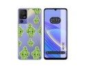 Funda Silicona Transparente para TCL 40 SE diseño Cactus Dibujos