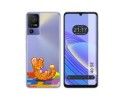 Funda Silicona Transparente para TCL 40 SE diseño Leopardo Dibujos