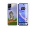Funda Silicona Transparente para TCL 40 SE diseño Mono Dibujos