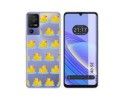 Funda Silicona Transparente para TCL 40 SE diseño Pato Dibujos