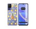 Funda Silicona Transparente para TCL 40 SE diseño Piña Dibujos