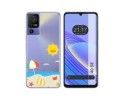 Funda Silicona Transparente para TCL 40 SE diseño Playa Dibujos