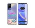 Funda Silicona Transparente para TCL 40 SE diseño Summer Dibujos
