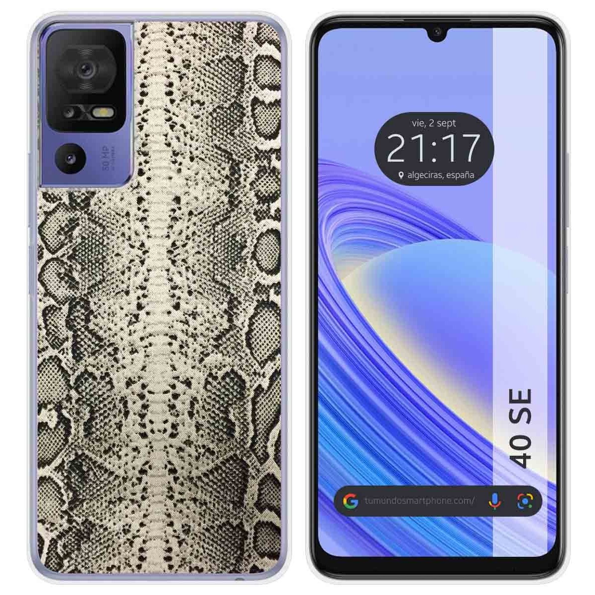 Funda Silicona para TCL 40 SE diseño Animal 01 Dibujos