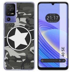 Funda Silicona para TCL 40 SE diseño Camuflaje 02 Dibujos