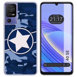Funda Silicona para TCL 40 SE diseño Camuflaje 03 Dibujos