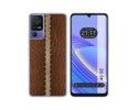 Funda Silicona para TCL 40 SE diseño Cuero 01 Dibujos