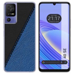 Funda Silicona para TCL 40 SE diseño Cuero 02 Dibujos