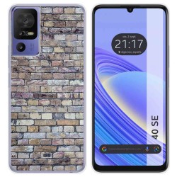 Funda Silicona para TCL 40 SE diseño Ladrillo 02 Dibujos